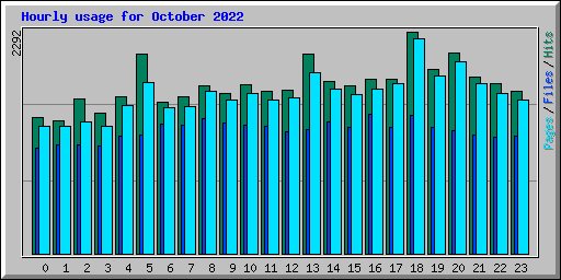 Hourly usage for October 2022