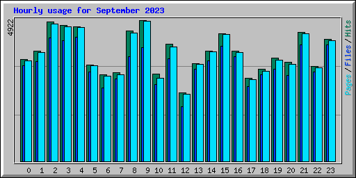 Hourly usage for September 2023